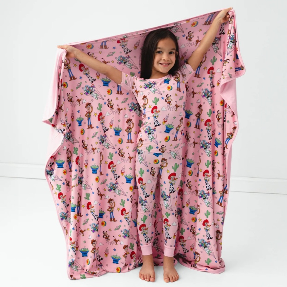 NWT Little Sleepies x Disney Toy Story Cloud Blanket Bamboo Pink